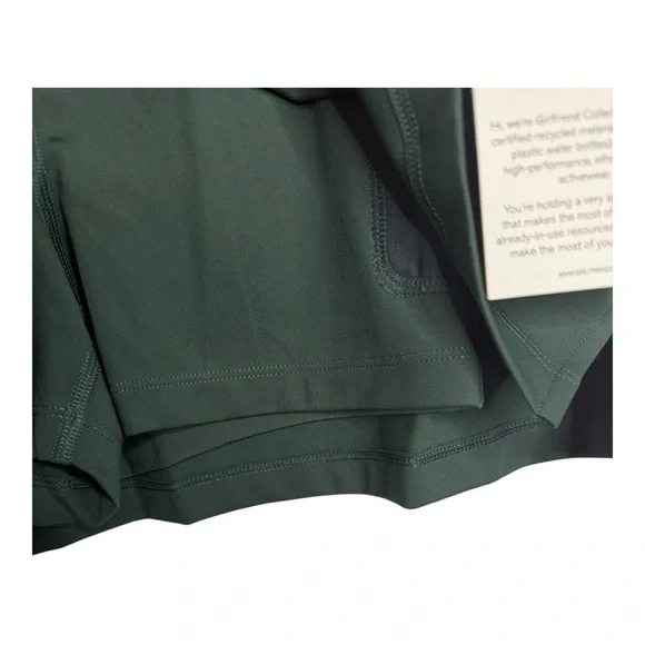Girlfriend Collective High Rise Sport Skort in Green Size Small NWT - Picture 7 of 12